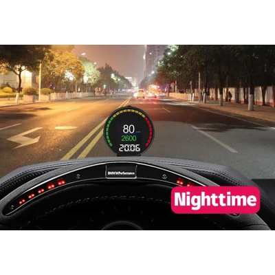 Aparat diagnosticare si afisaj informatii bord P15 pe parbriz digital OBD2 de tip HUD display pentru bord 