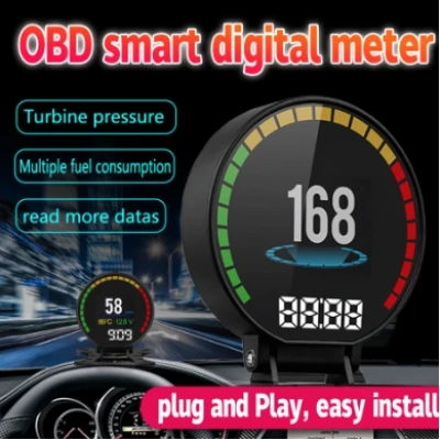 Aparat diagnosticare si afisaj informatii bord P15 pe parbriz digital OBD2 de tip HUD display pentru bord 