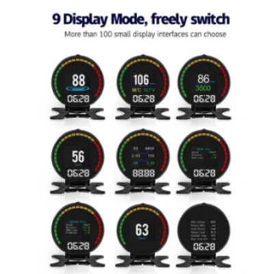 Aparat diagnosticare si afisaj informatii bord P15 pe parbriz digital OBD2 de tip HUD display pentru bord 