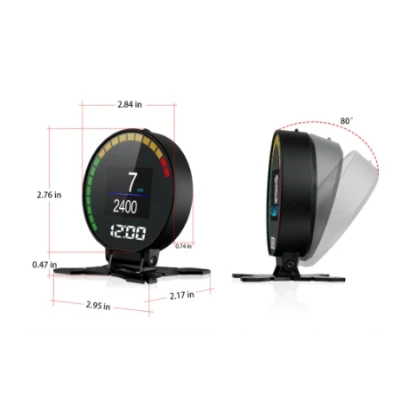 Aparat diagnosticare si afisaj informatii bord P15 pe parbriz digital OBD2 de tip HUD display pentru bord 