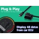 Aparat diagnosticare si afisaj informatii bord P15 pe parbriz digital OBD2 de tip HUD display pentru bord 