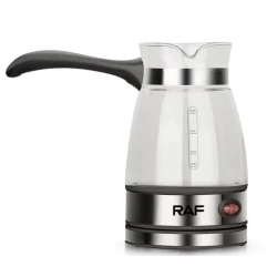 Aparat Electric pentru preparat cafea RAF R125 de 650W capacitate 500ml Recipient din Sticla