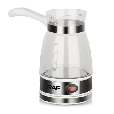 Aparat Electric pentru preparat cafea RAF R125 de 650W capacitate 500ml Recipient din Sticla