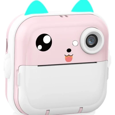 Aparat foto instant copii 10 role 48px FULL HD 5 jocuri player muzical