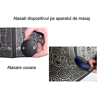 Aparat masaj picioare tip covoras cu Incarcare USB pentru electrostimulare 19 niveluri intensitate