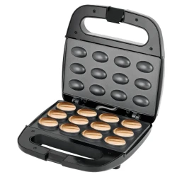 Aparat pentru Copt Forme Coji de Nuci R536G cu 12 forme 750W Placi Neaderente