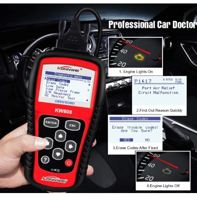 Aparat pentru diagnoza si tester auto KONNWEI KW808 Diagnostic Scanner