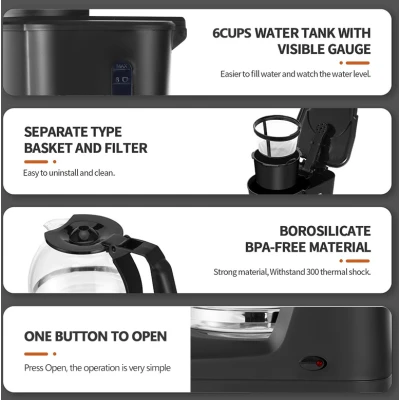 Aparat profesional de cafea Sokany SK 124 putere 950W