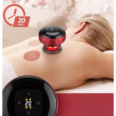 Aparat vacuum electric Terapie prin ventuze masaj si incalzire 12 niveluri de presiune 