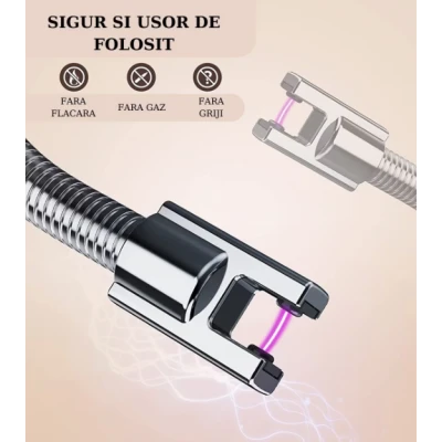 Aprinzator electric cu arc si gat lung flexibil ideal aprindere lumanari aragaz cuptor semineu anti vant