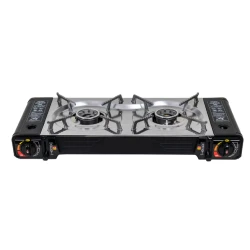 Aragaz camping cu 2 ochiuri aprindere electric putere 2x2.5kw