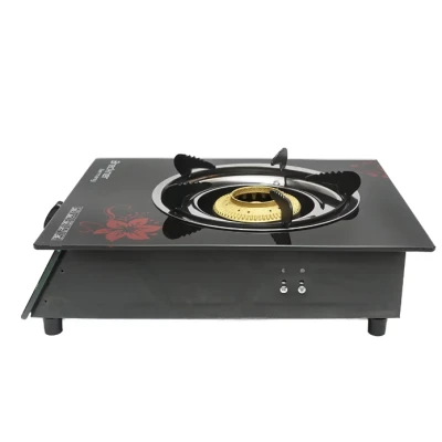 Aragaz plita cu un arzator din fonta 3KW sticla securizata 400x300x90mm Breckner