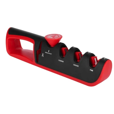 UB Ascutitor profesional de cutite ajustabil 4 in 1 Negru/Rosu