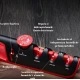 UB Ascutitor profesional de cutite ajustabil 4 in 1 Negru/Rosu
