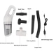 Aspirator ALB de mana JB-168 portabil silentios aspiratie puternica cu Usb 120W Alb