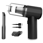 Aspirator auto Fara fir 2in1 120 W Cu Lumina LED Negru