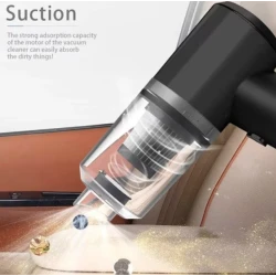 Aspirator auto Fara fir 2in1 120 W Cu Lumina LED Negru