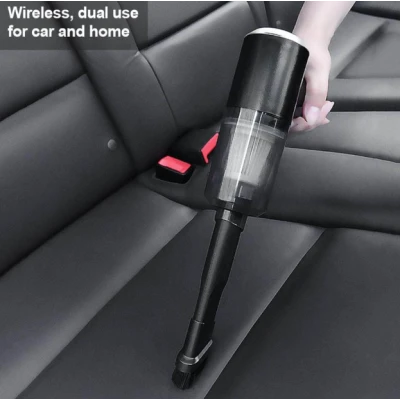 Aspirator auto Fara fir 2in1 120 W Cu Lumina LED Negru