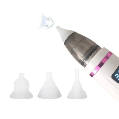 Aspirator cu DISPLAY Electric  Nazal pentru Bebelusi cu 5 Viteze Alb