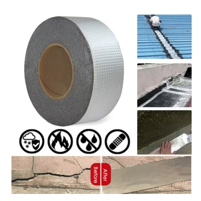Banda acoperis 50mm x 5M butilica adeziva hidroizolanta bituminoasa durabila Rezistenta la Apa BS