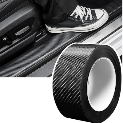 Banda Adeziva Carbon pentru Protectie si Tuning Auto Interior sau Exterior JK