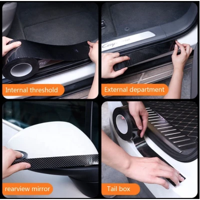 Banda Adeziva Carbon pentru Protectie si Tuning Auto Interior sau Exterior JK