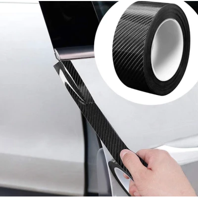 Banda Adeziva Carbon pentru Protectie si Tuning Auto Interior sau Exterior JK