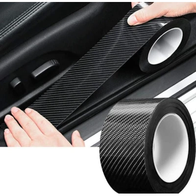 Banda Adeziva Carbon pentru Protectie si Tuning Auto Interior sau Exterior JK