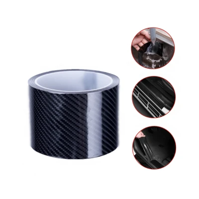 Banda Adeziva Carbon pentru Protectie si Tuning Auto Interior sau Exterior JK