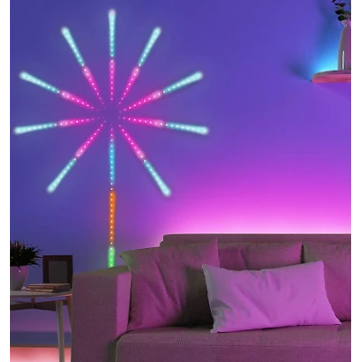 Banda artificii LEDBluetooth/USB Control prin telecomanda/telefon RGB Sincronizare audio 2 cm Multicolor