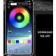 Banda decorativa Led Q D304 RGB pentru masina lungime 1, 8m 12V cu aplicatie
