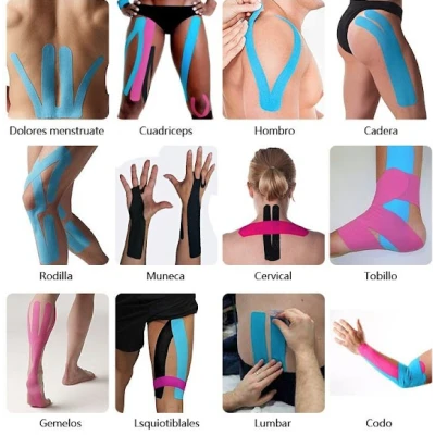 Banda kinesiologica Rocktape 5cm x 5m ALBASTRU