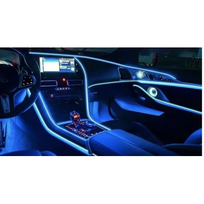 Banda LED auto design interactiv 6 m RGB impermeabil 12V 5W raza control 12 m control din aplicatie