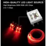 Banda led auto fibra optica cu bluetooth