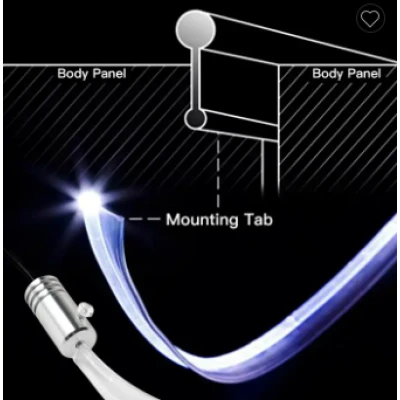 Banda led auto fibra optica cu bluetooth