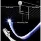 Banda led auto fibra optica cu bluetooth