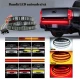 Banda LED autoadeziva rosu galben alb Iluminare 1.5M 12V pentru masina