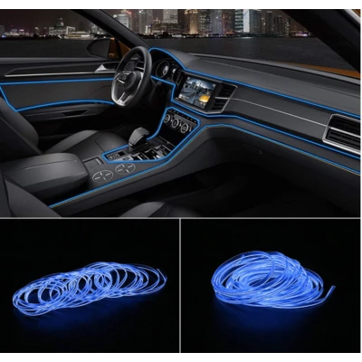 Banda Led Neon Albastra 12V Auto Droser Putere 5w FIR 2 Metri OF