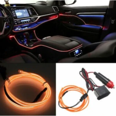 Banda Neon PORTOCALIE 12V AUTO Droser Putere 5w FIR Led 2 metri