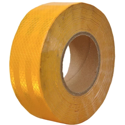 Banda reflectorizanta galbena tip fagure 50 x 5 cm OMOLOGATA