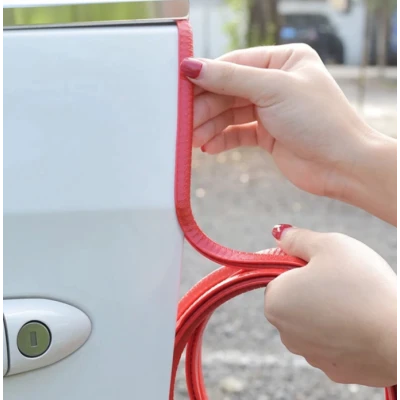 Banda ROSIE de protectie auto pentru usi din cauciuc  5M