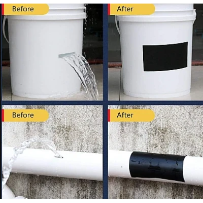 Banda Super Adeziva Reparatoare JIMATOR TAPE lata 8" x 5' ALBA