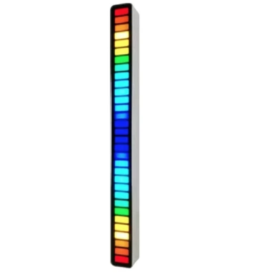 Bara RGB 32 leduri sincronizare muzicala 18 culori (bara de ritm) ACUMULATOR + USB C