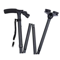 Baston de sprijin Trusty Cane cu inaltime reglabila pliabil cu lanterna