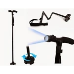 Baston de sprijin Trusty Cane cu inaltime reglabila pliabil cu lanterna