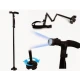 Baston de sprijin Trusty Cane cu inaltime reglabila pliabil cu lanterna