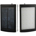 Baterie externa cu incarcare solara si lanterna 20 LED uri