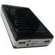 Baterie externa cu incarcare solara si lanterna 20 LED uri