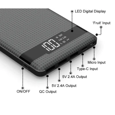Baterie externa Q CD222 power bank 8000 mAH Quick Charge 18W 2 x USB 