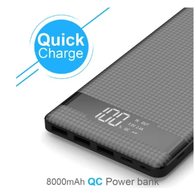 Baterie externa Q CD222 power bank 8000 mAH Quick Charge 18W 2 x USB 